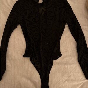 Fashion Nova Black Patterned Kids Bodysuit